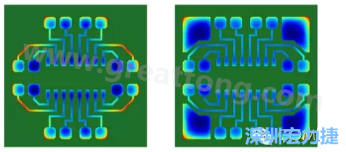 通過仿真，可以快速簡單地重新設計并計算不同圖形布局所得到的厚度均勻性-深圳宏力捷