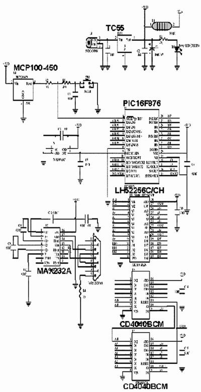 圖1、圖2、圖4和圖5中布線的電路原理圖